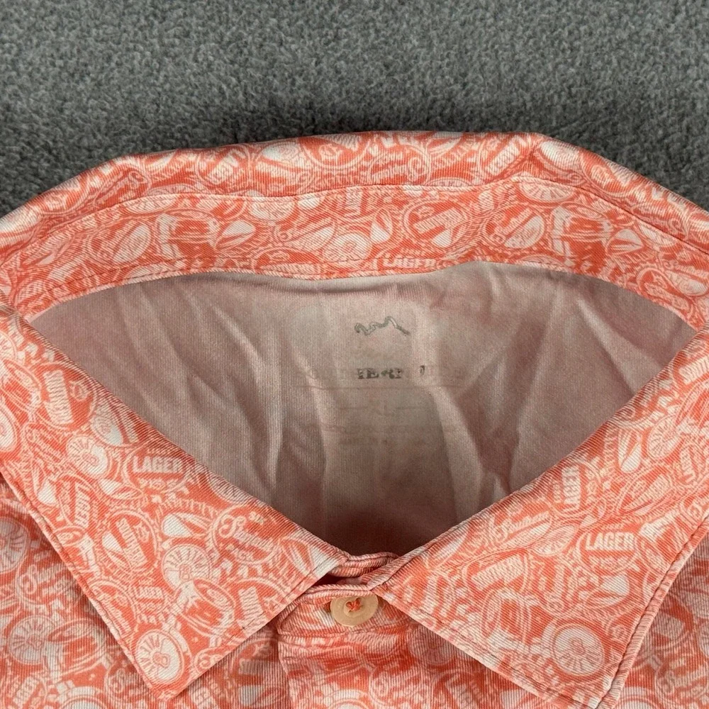 Southern Tide Mens Performance Polo Shirt XL Caps Off Summer Golf Short Sleeve - Picture 3 of 7